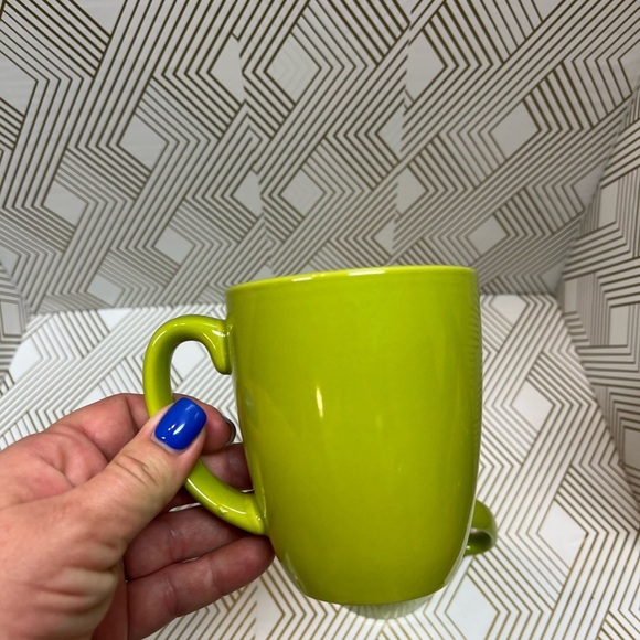 Vintage Corelle Coordinates Lime Green Stoneware Coffee Mugs Set Of 2 - Picture 5 of 8